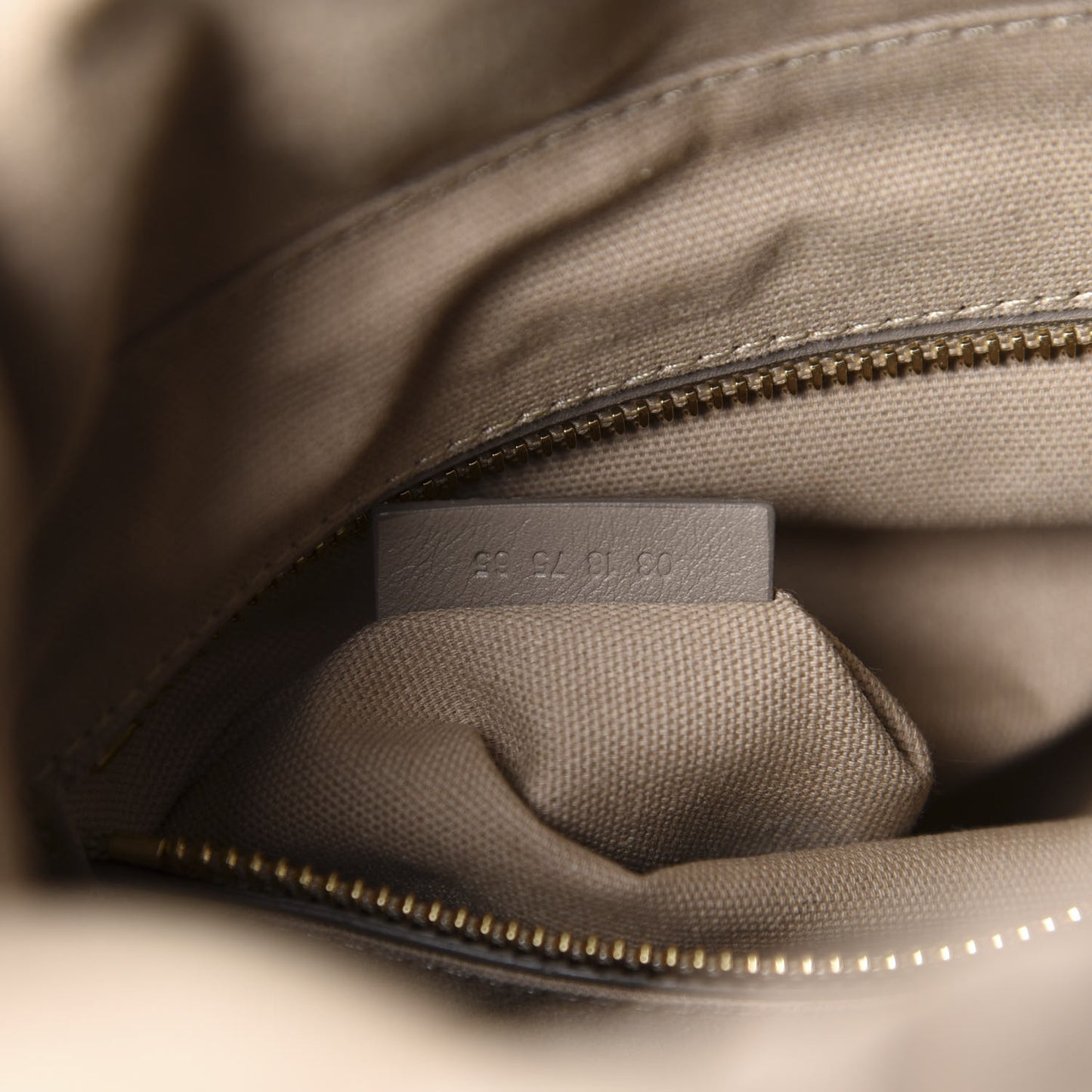 Smooth Calfskin Small Roy Bucket Bag Motty Grey