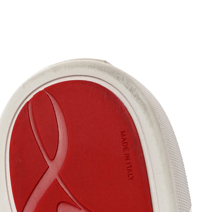 Christian Louboutin Calfskin Masteraltissima Flat Sneakers 37 Black 10 of 11
