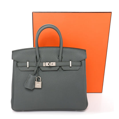 Hermes Togo Birkin 25 Vert Amande 11 of 11