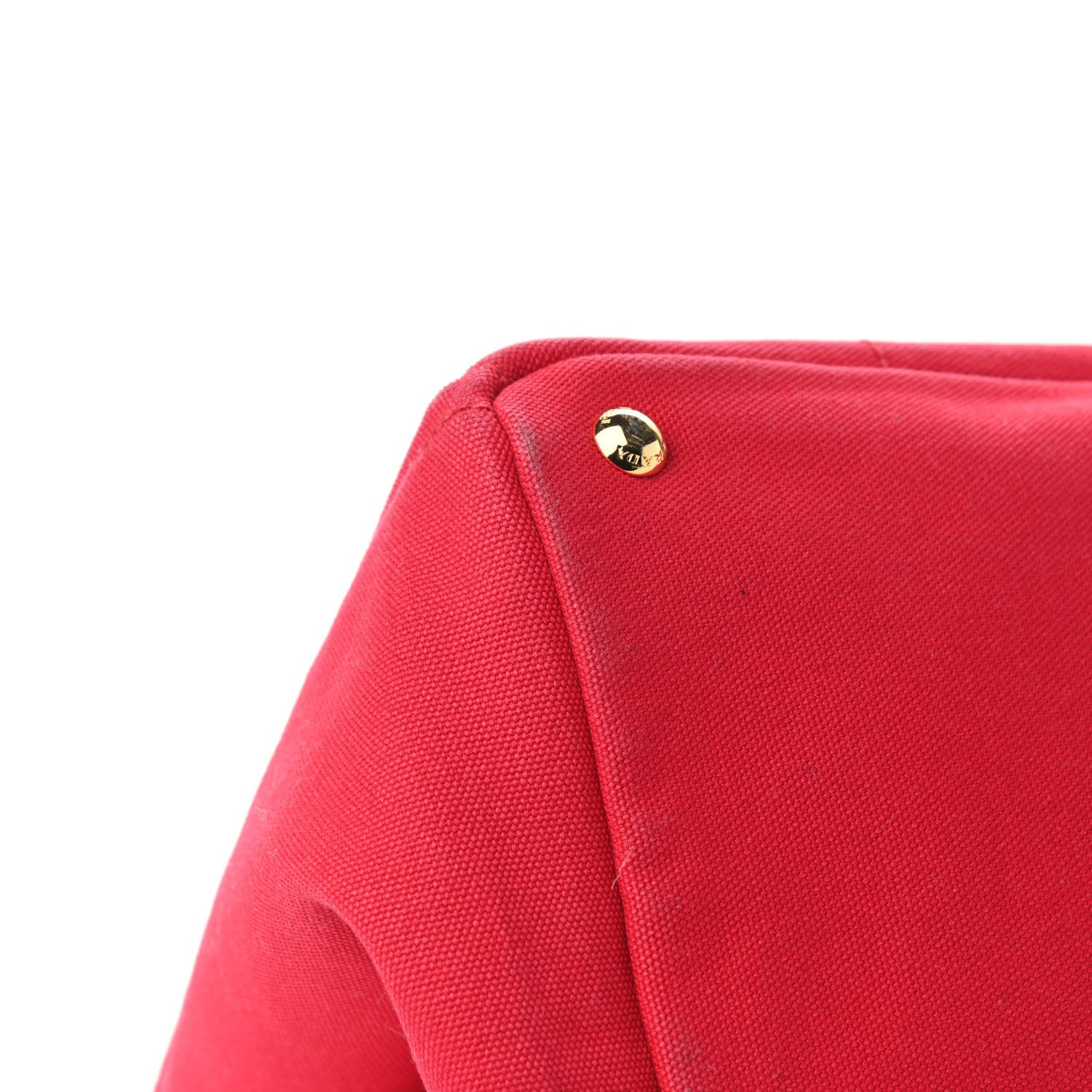 Prada Canapa Logo Shopping Tote Rosso 8 of 10
