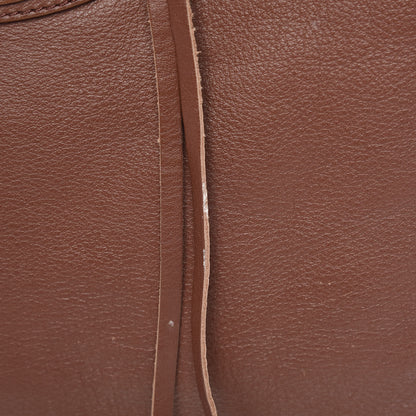 Balenciaga Calfskin Papier Flap Tote Castagna 18 of 20