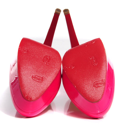Christian Louboutin Patent Bianca 140 Pumps 38 Hot Pink 5 of 7