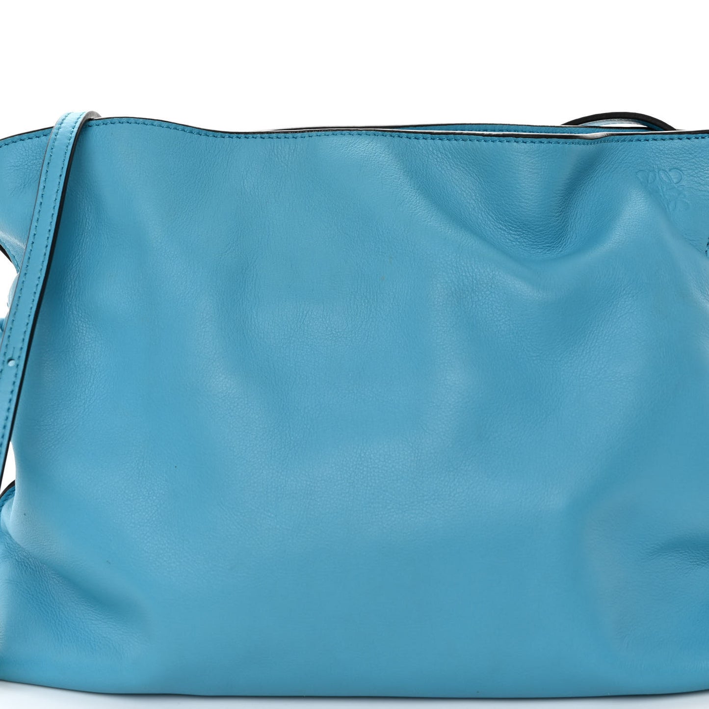Nappa Medium Flamenco Knot Bag Cyan