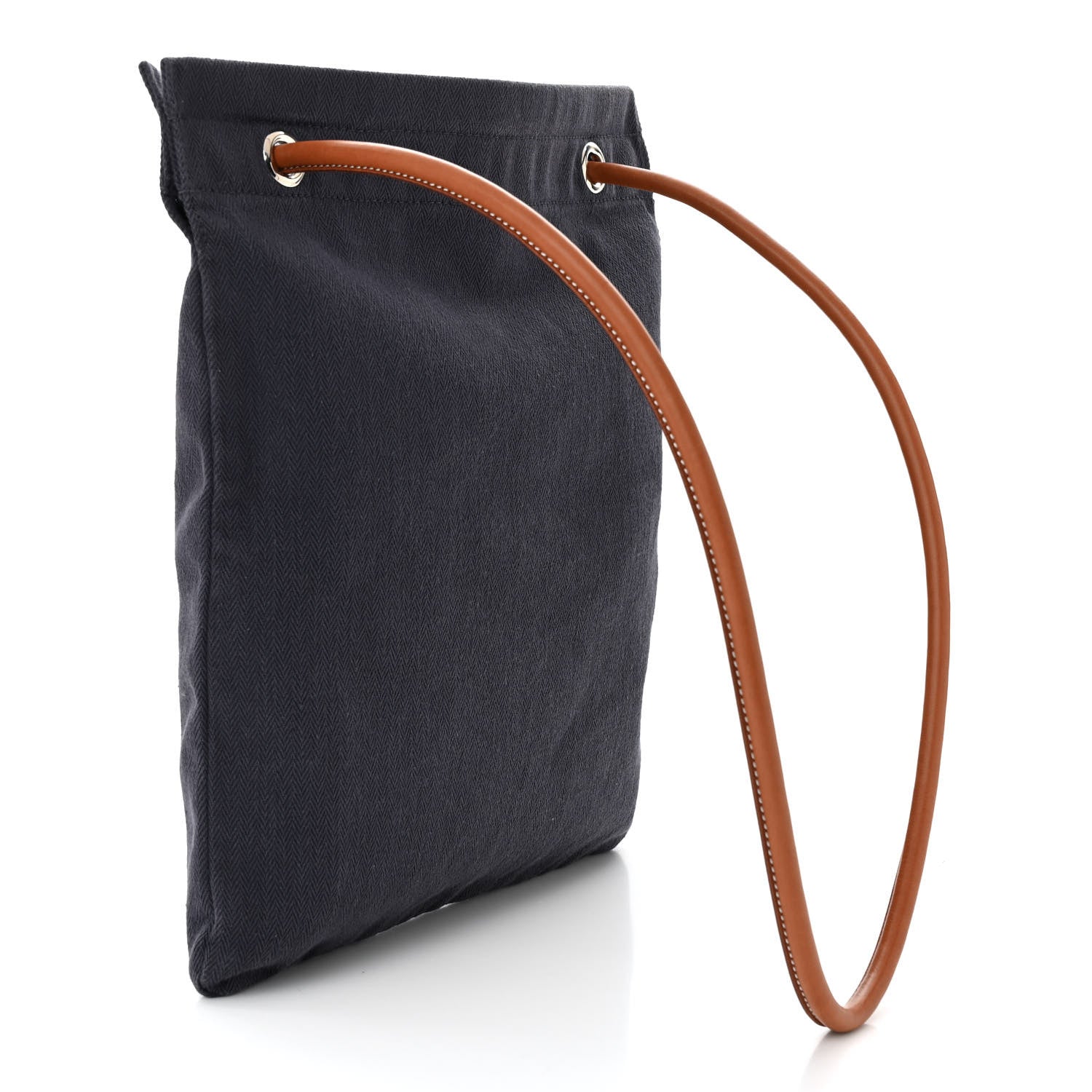 Hermes Canvas Swift Aline Grooming Bag Navy 3 of 10