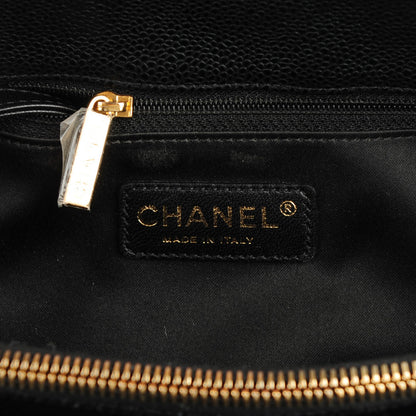 Chanel Caviar Quilted Grand Shopping Tote GST Black 6 of 7
