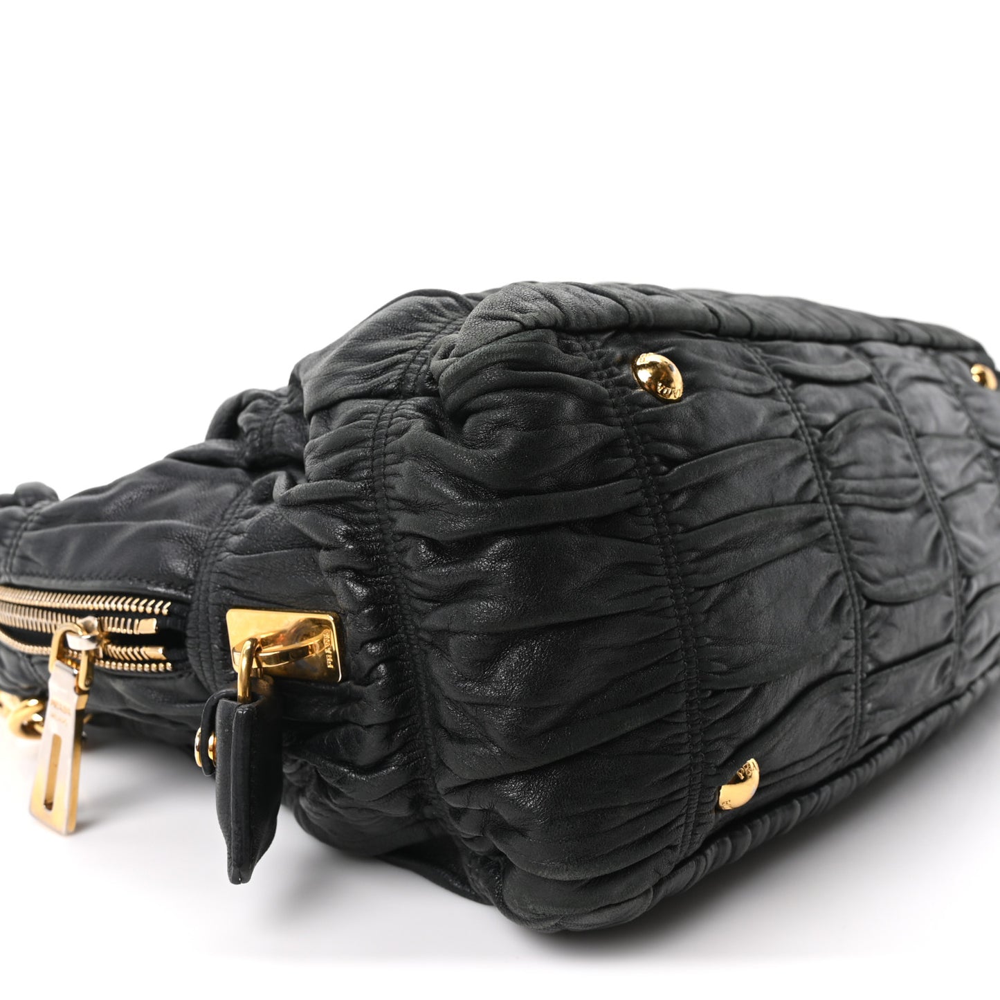 Nappa Gaufre Tote Black