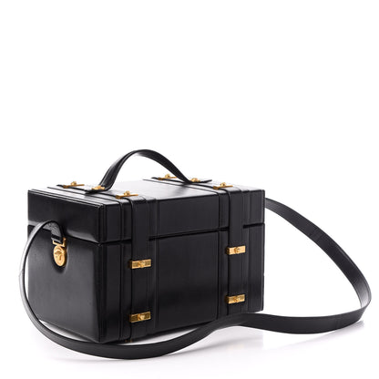 Versace Calfskin Medusa Vanity Train Case Black 3 of 8