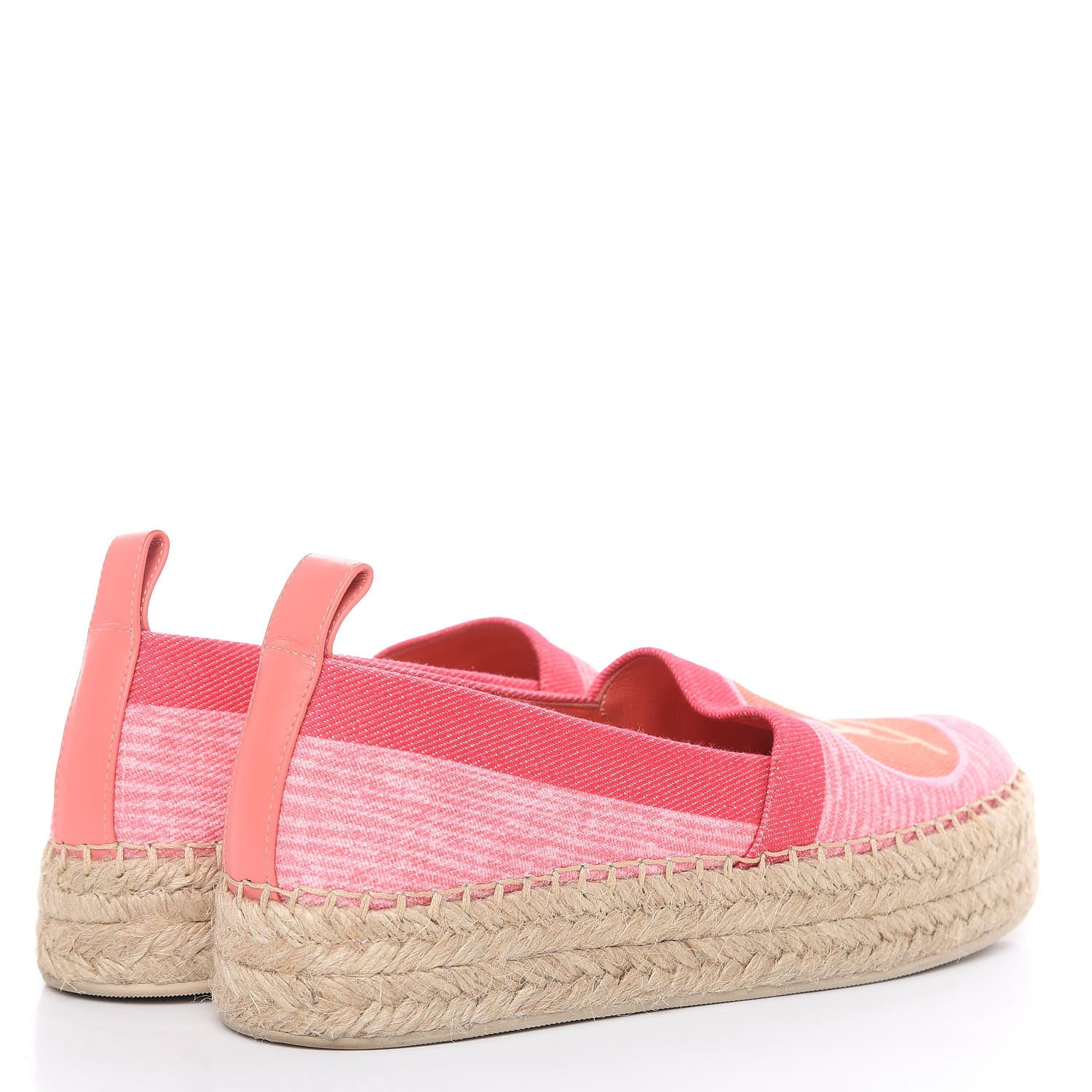 Louis Vuitton Canvas Blue Shore Espadrille Flats 36 Corail 4 of 10