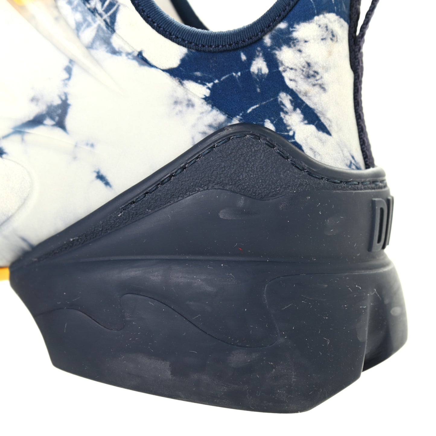 Technical Fabric Tie & Dior Print Womens D-Connect Sneakers 37 Denim