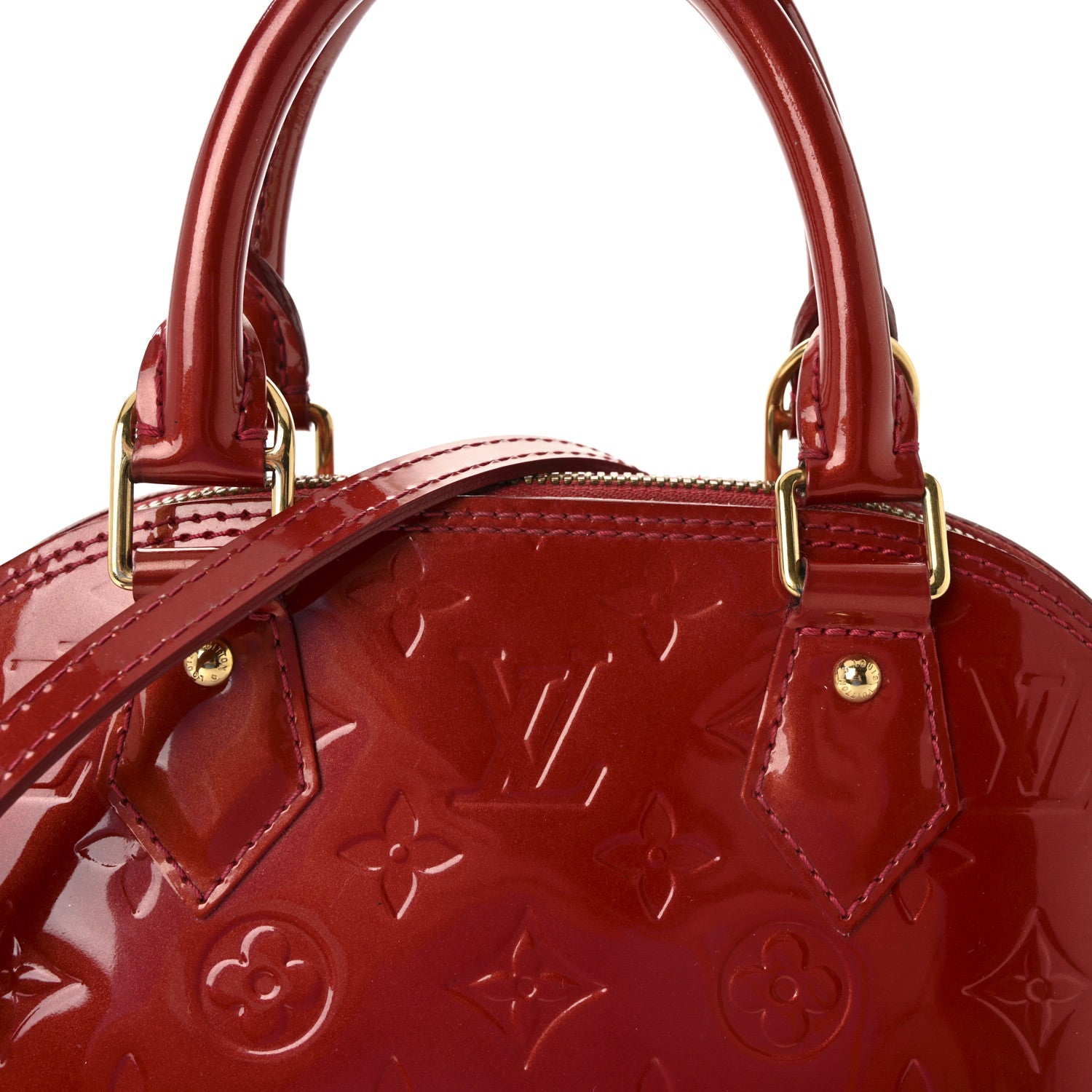 Louis Vuitton Vernis Alma BB Pomme D'Amour 7 of 9