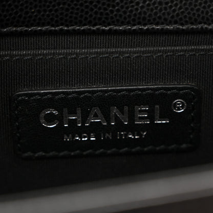 Chanel Caviar Quilted Medium Boy Flap Black 6 of 11