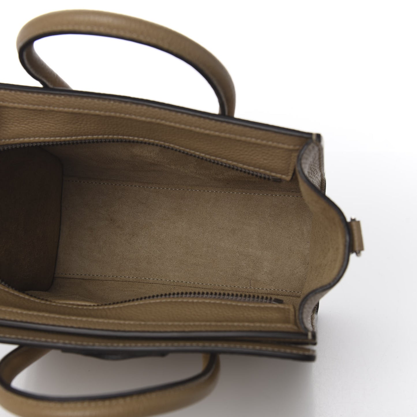 Drummed Calfskin Nano Luggage Dune