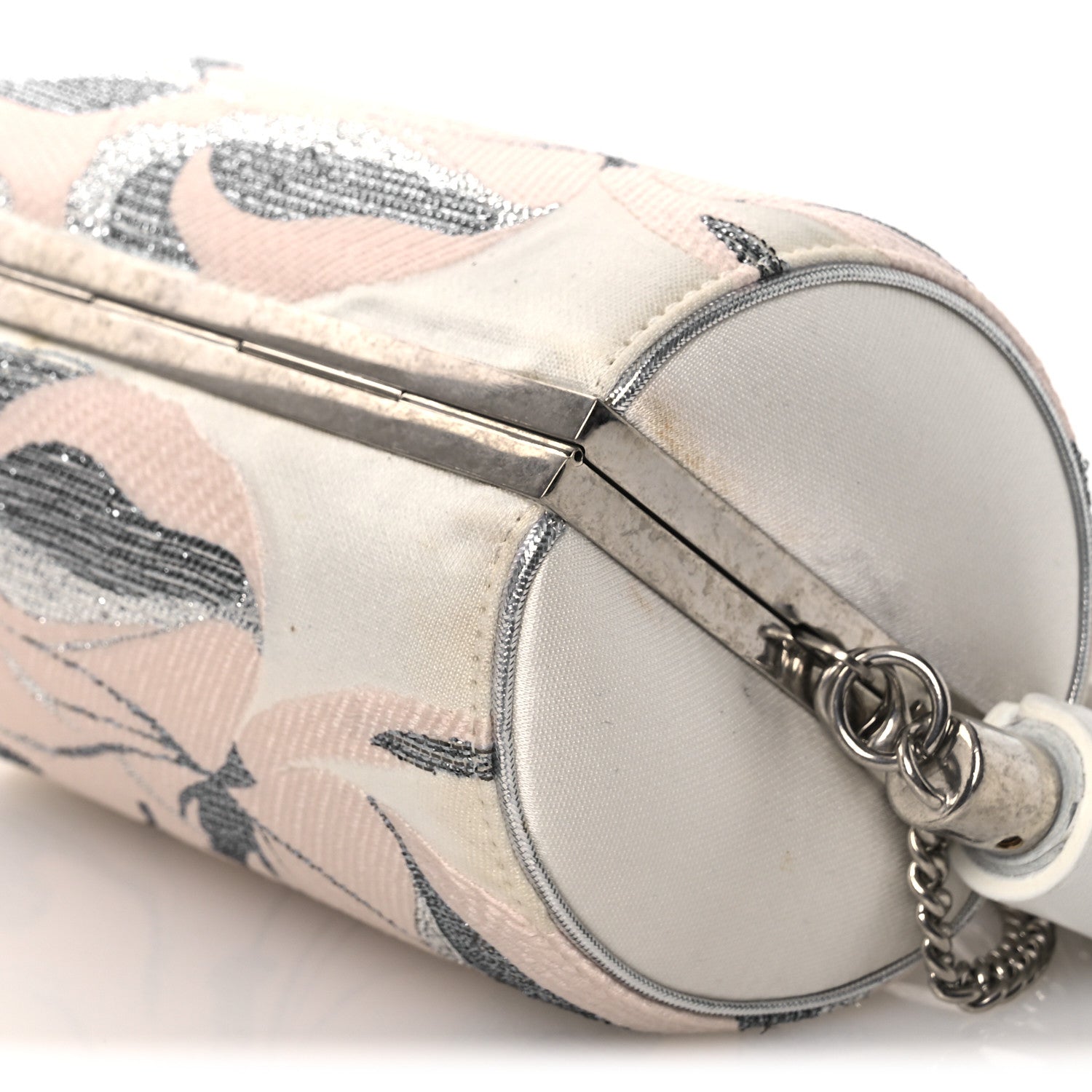 Alexander McQueen Jacquard Embroidered Skull Clutch Multicolor 10 of 14
