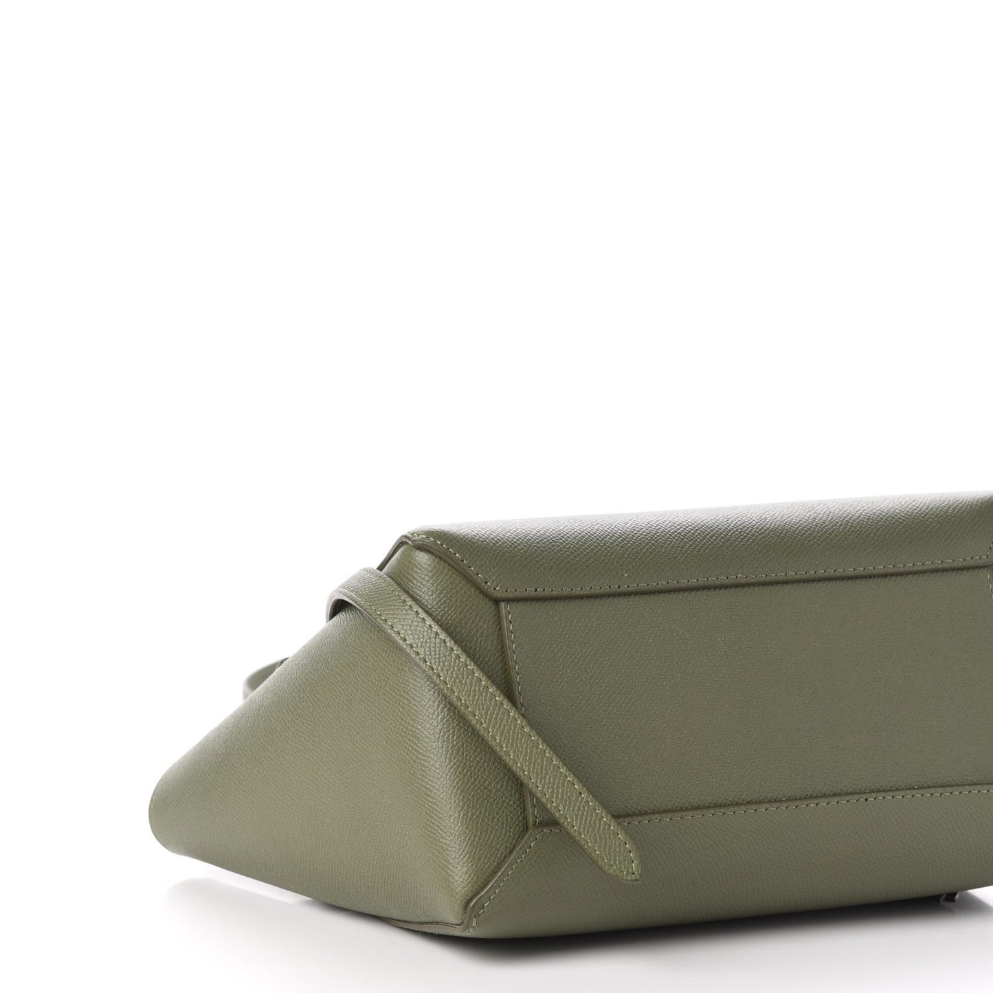 Grained Calfskin Micro Belt Bag Army Green