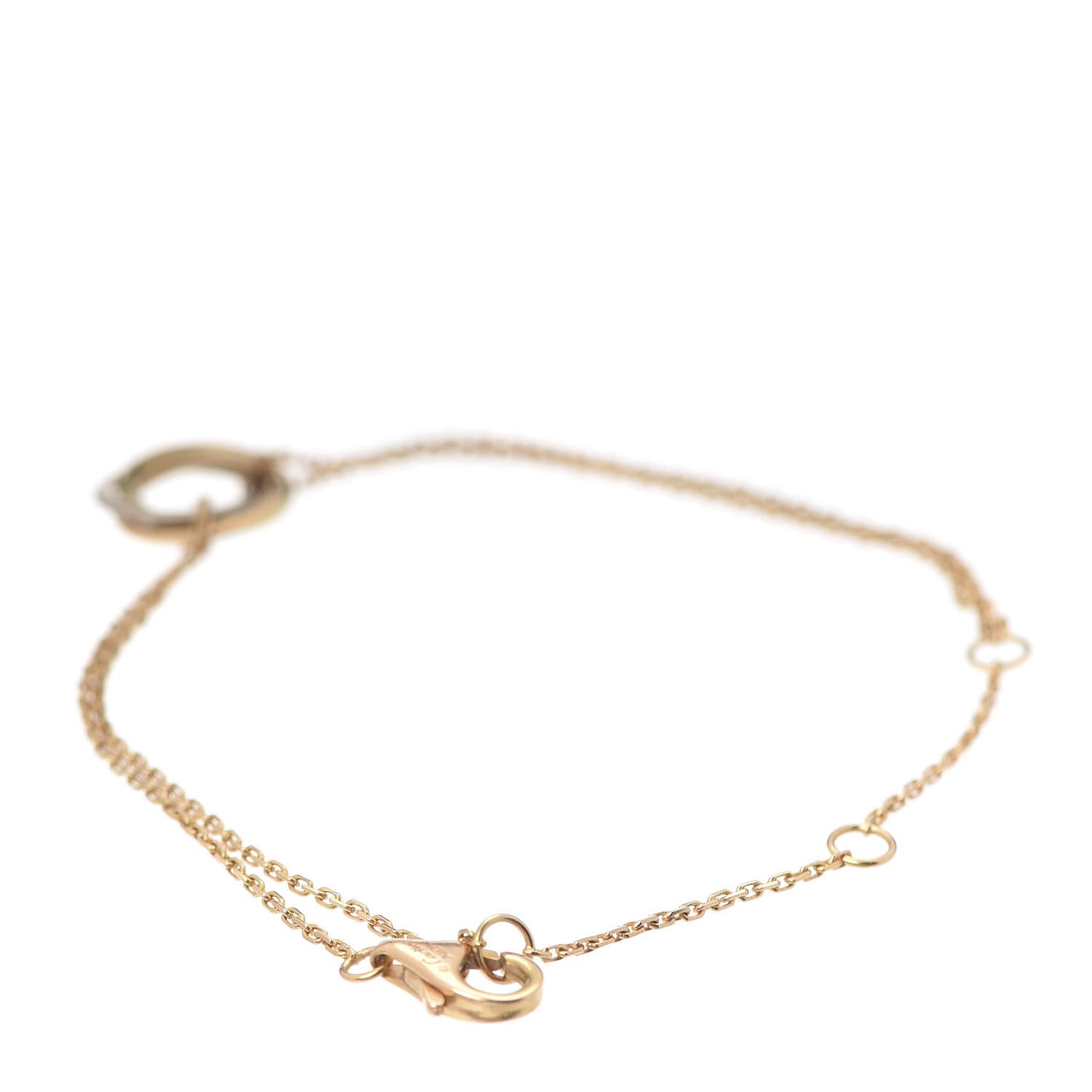 18K Pink Yellow White Gold Trinity Bracelet