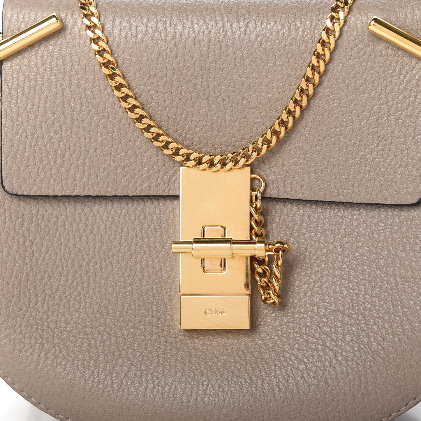 Grained Lambskin Drew Shoulder Bag