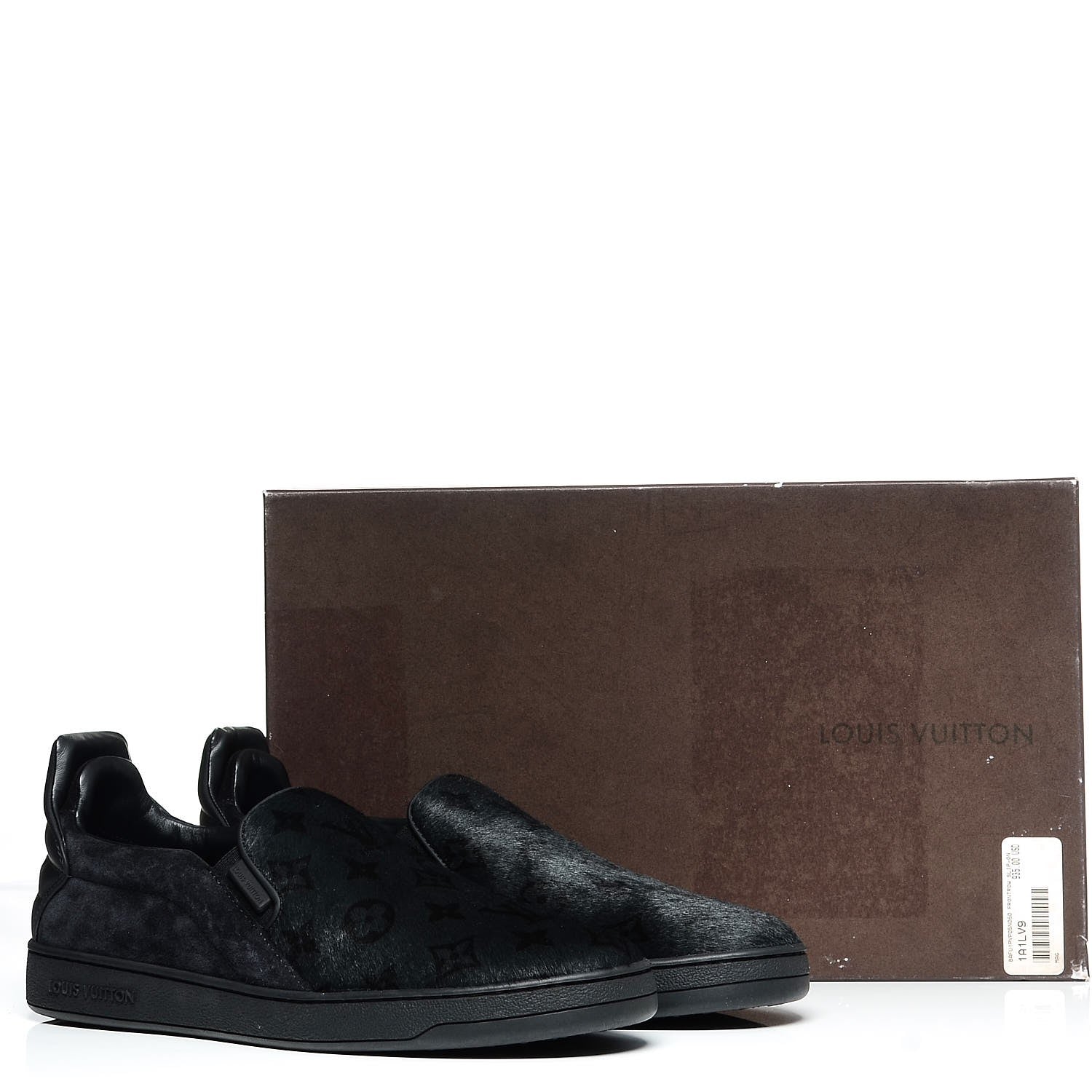 Louis Vuitton Pony Hair Frontrow Slip On Sneakers 6 Anthracite 10 of 10