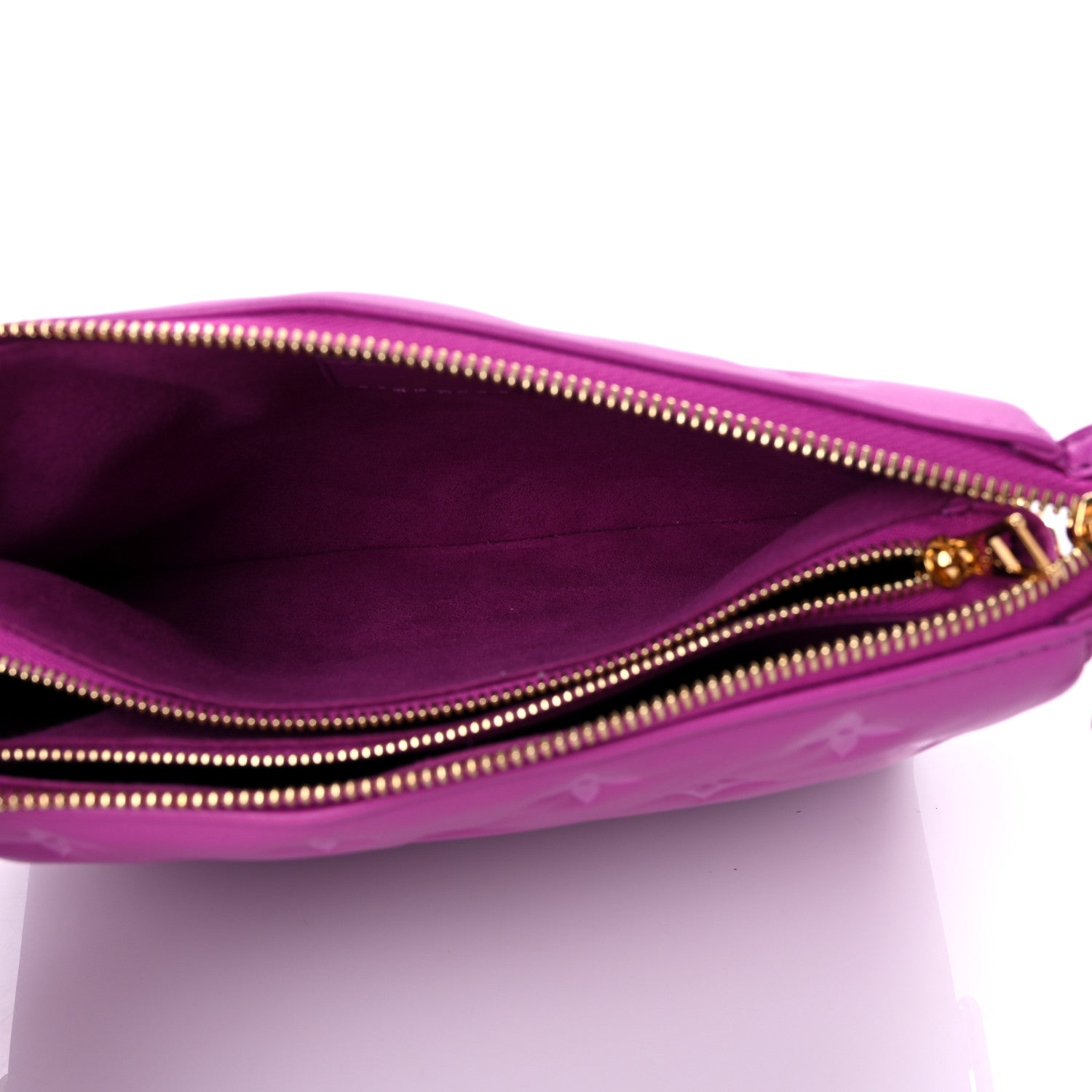 Louis Vuitton Lambskin Embossed Monogram Coussin BB Orchid 6 of 11