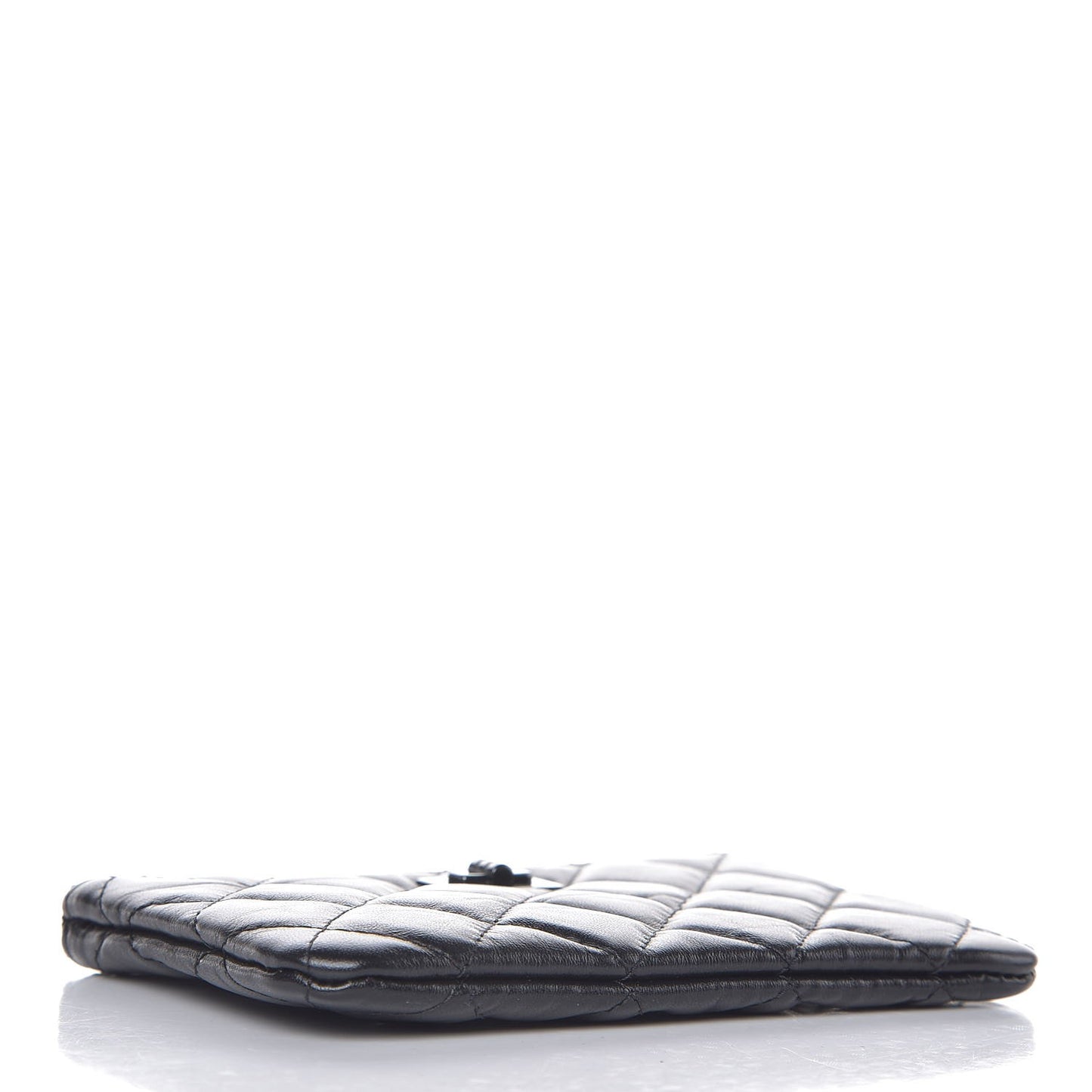 Aged Calfskin Quilted Small Reissue Cosmetic Case So Black
