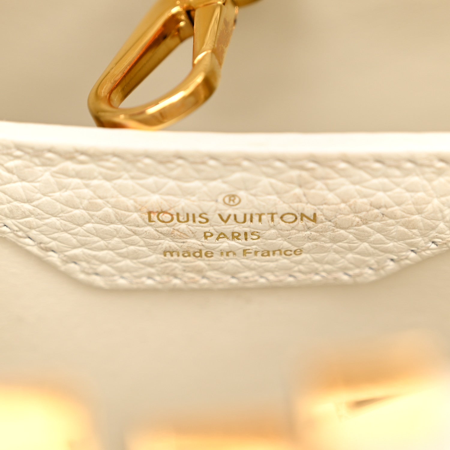 Louis Vuitton Taurillon Capucines BB Blanc Casse 6 of 10