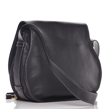 Chloe Calfskin Medium Marcie Round Crossbody Bag Black 3 of 10