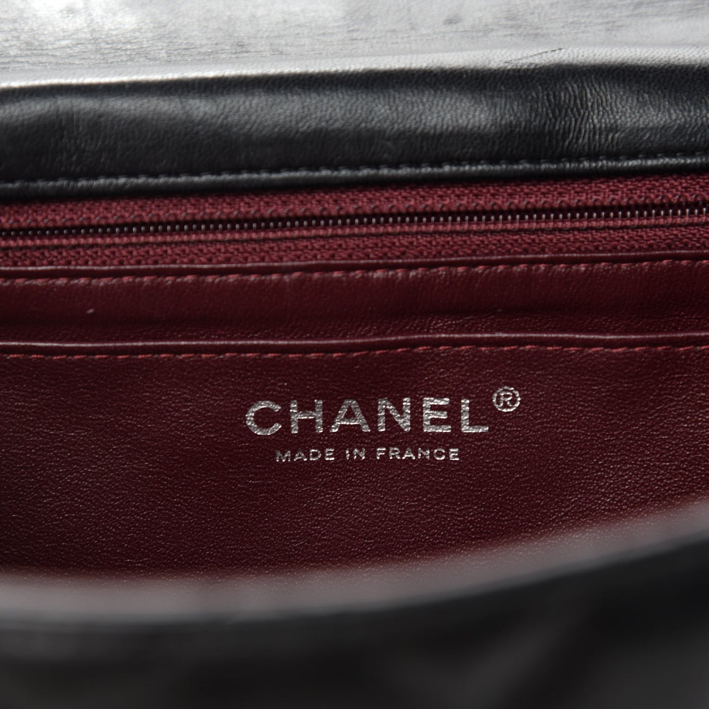 Lambskin Quilted Jumbo Single Flap Black