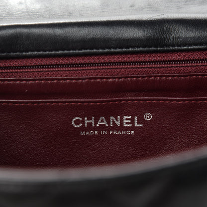 Chanel Lambskin Quilted Jumbo Single Flap Black 10 of 12
