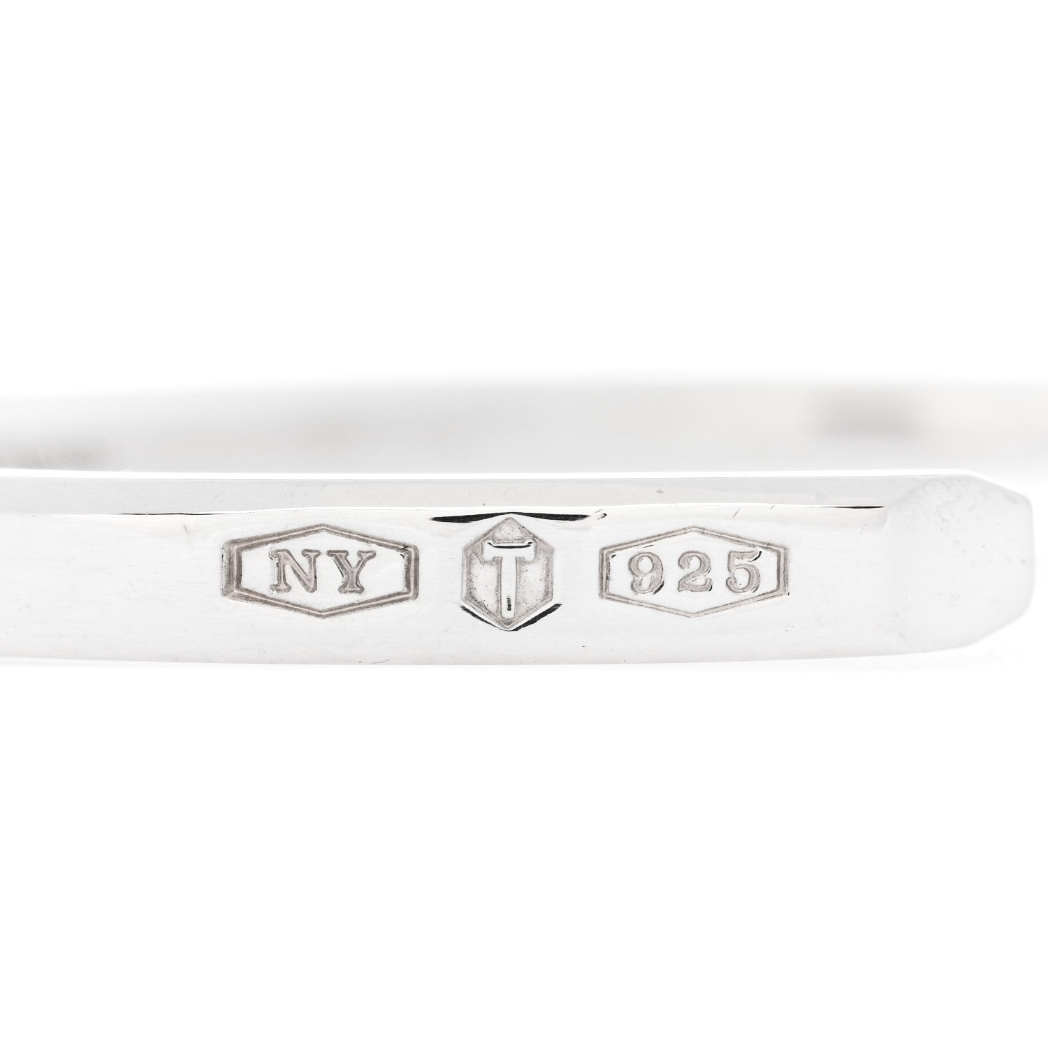 Tiffany Sterling Silver Narrow Makers Cuff Bracelet 5 of 5