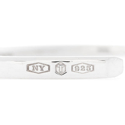 Tiffany Sterling Silver Narrow Makers Cuff Bracelet 5 of 5