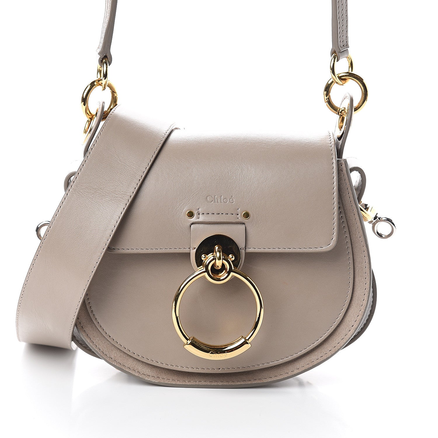 Chloe Calfskin Small Tess Bag Motty Grey 6 of 8