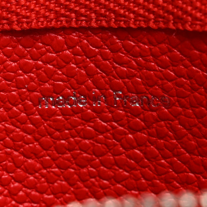 Louis Vuitton LV X YK Empreinte Infinity Dots Key Pouch Red White 6 of 9
