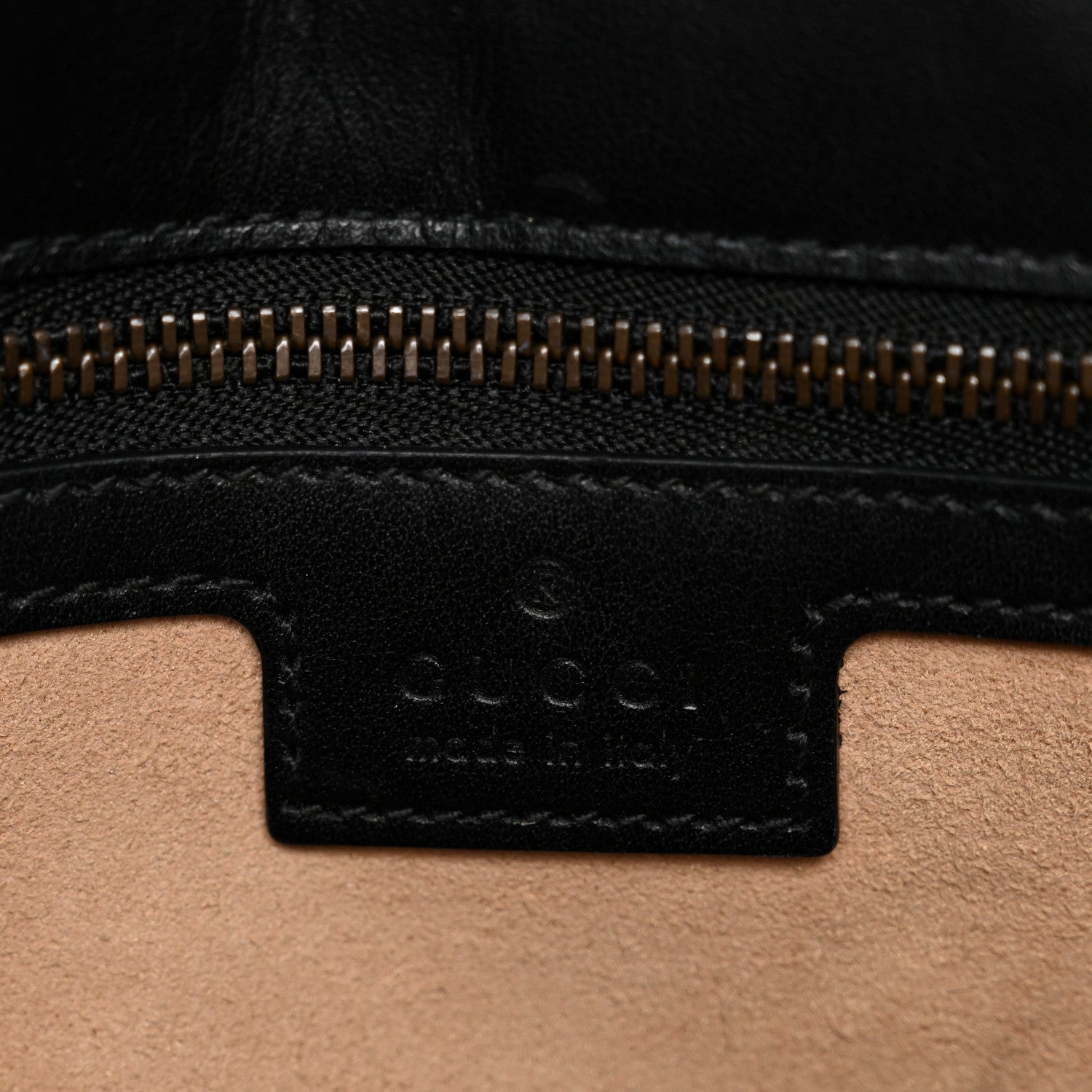 Gucci Calfskin Matelasse Small GG Marmont Shoulder Bag Black 7 of 11