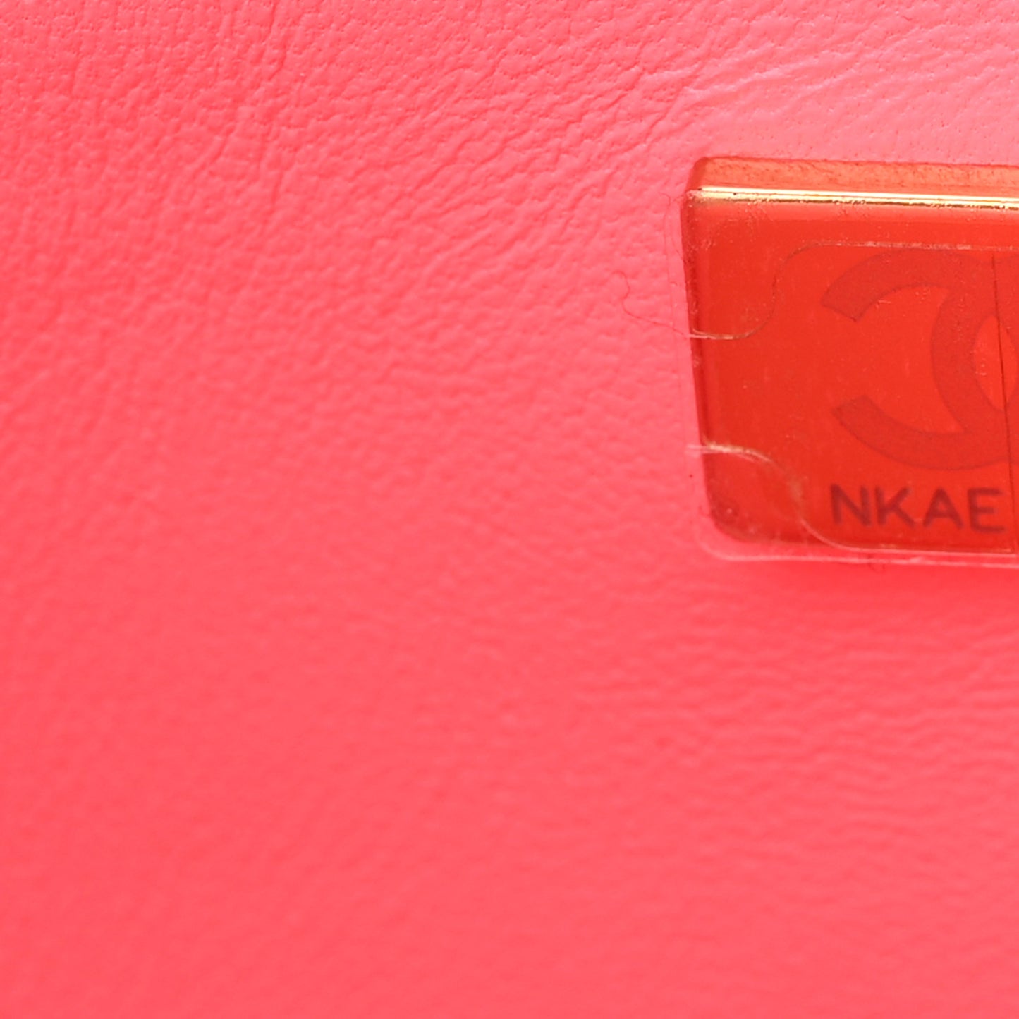 Lambskin Quilted Mini Rectangular Flap Pink