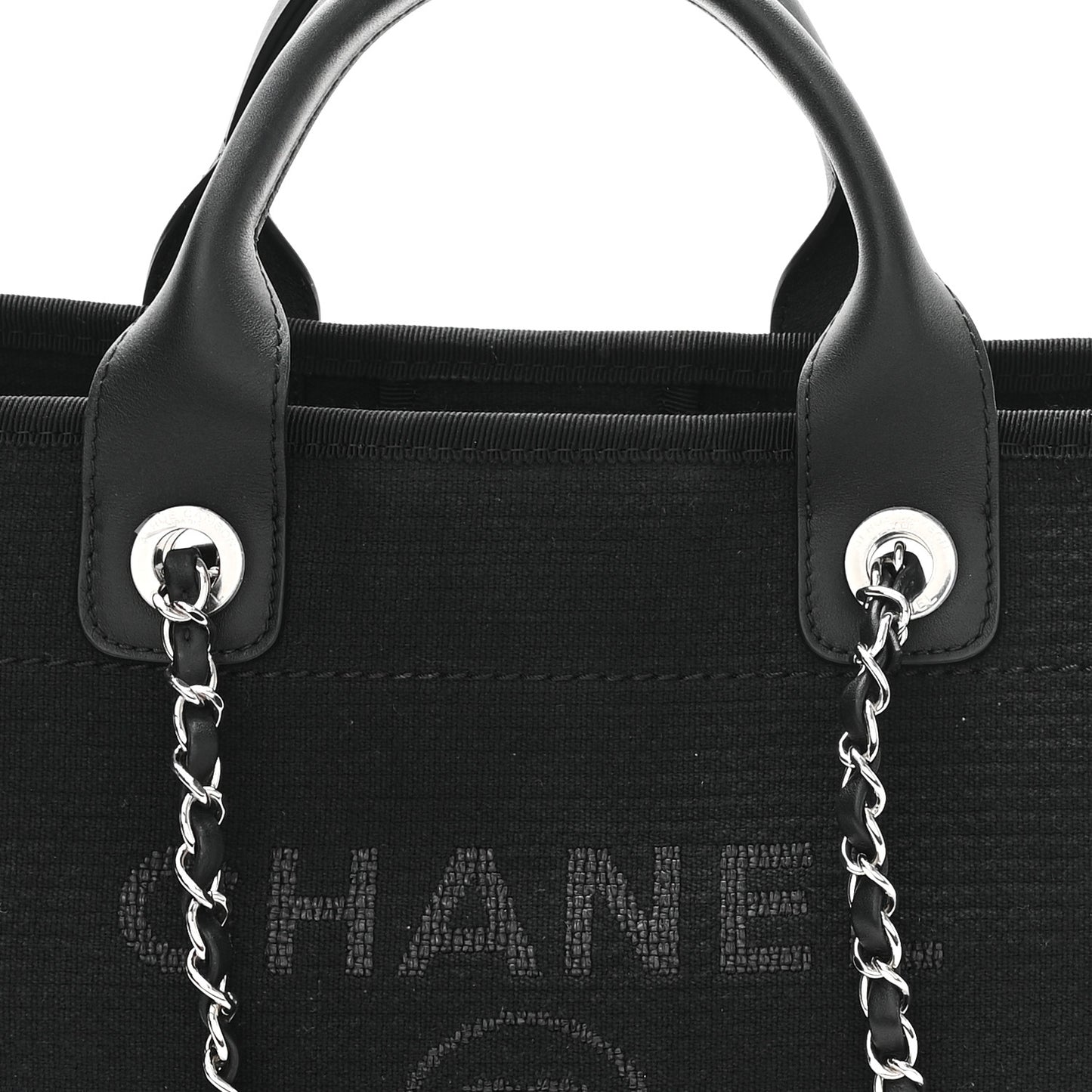 Mixed Fibers Small Deauville Tote Black