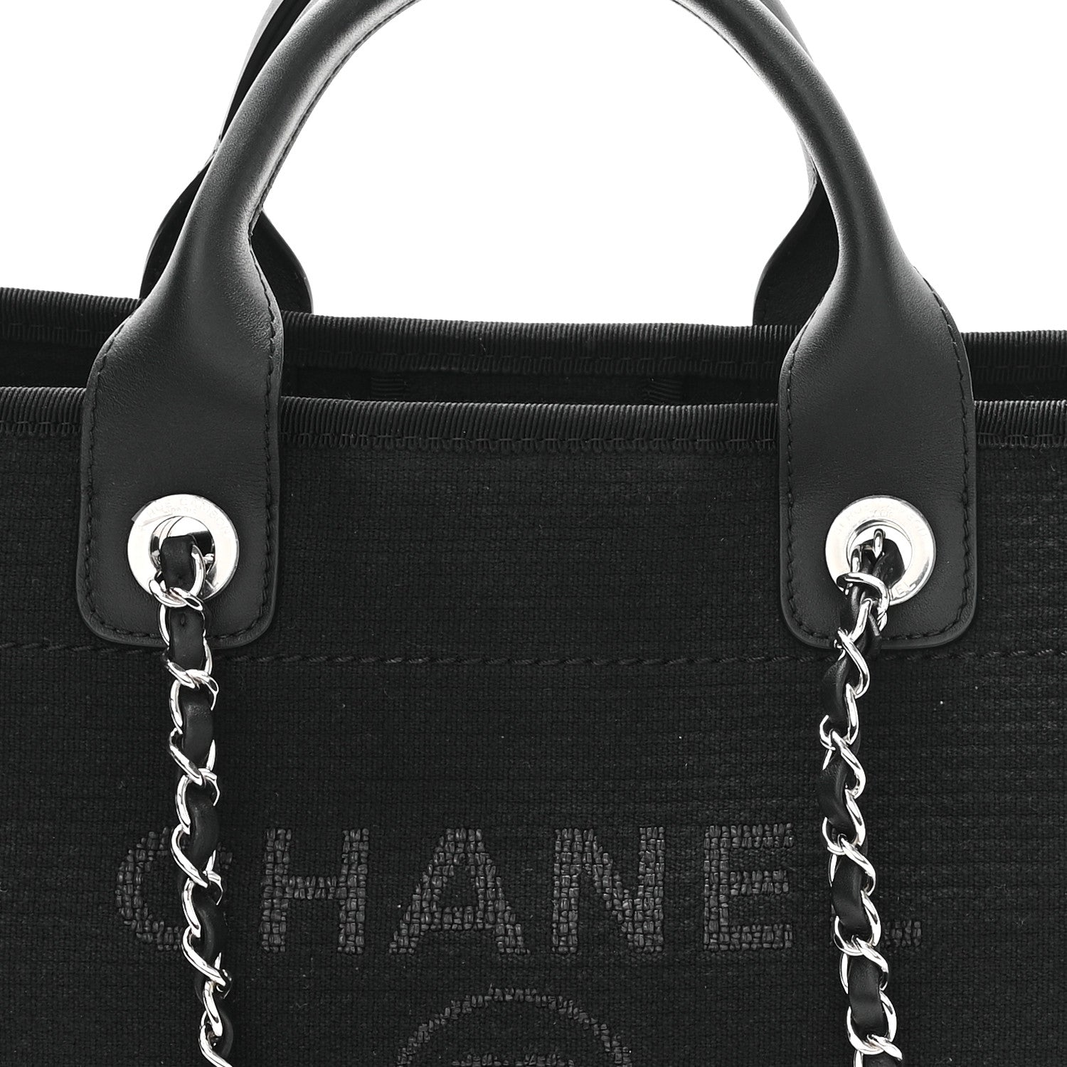 Chanel Mixed Fibers Small Deauville Tote Black 9 of 12