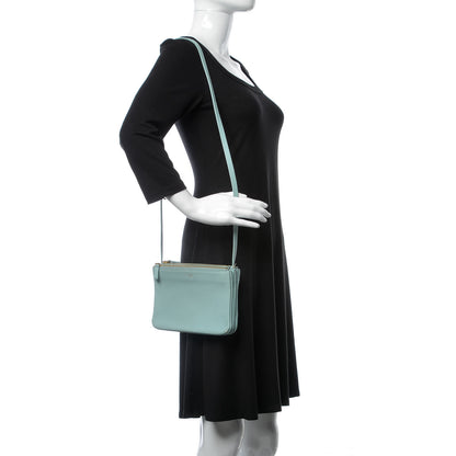 Celine Smooth Lambskin Small Trio Crossbody Bag Jade 2 of 16