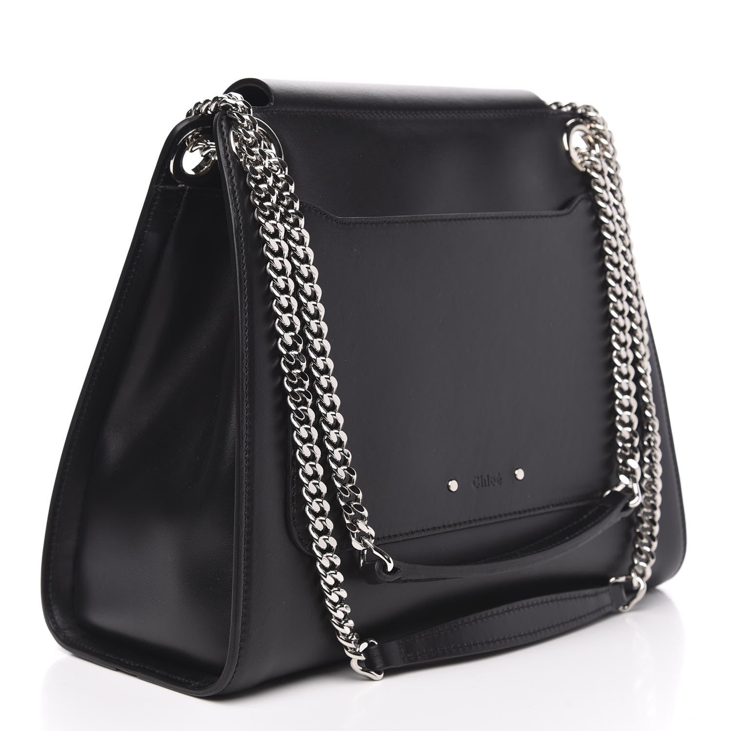 Chloe Shiny Calfskin Medium Annie Shoulder Bag Black 3 of 10