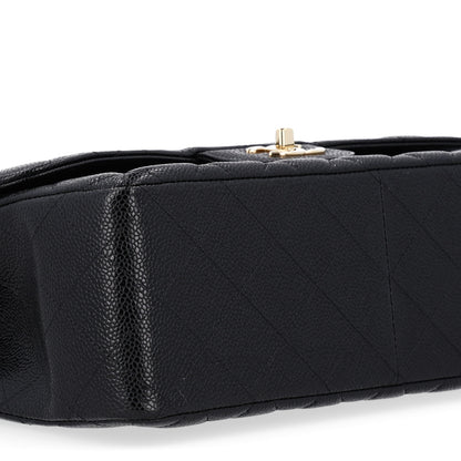 Chanel Caviar Quilted Jumbo Double Flap Black 9 of 11