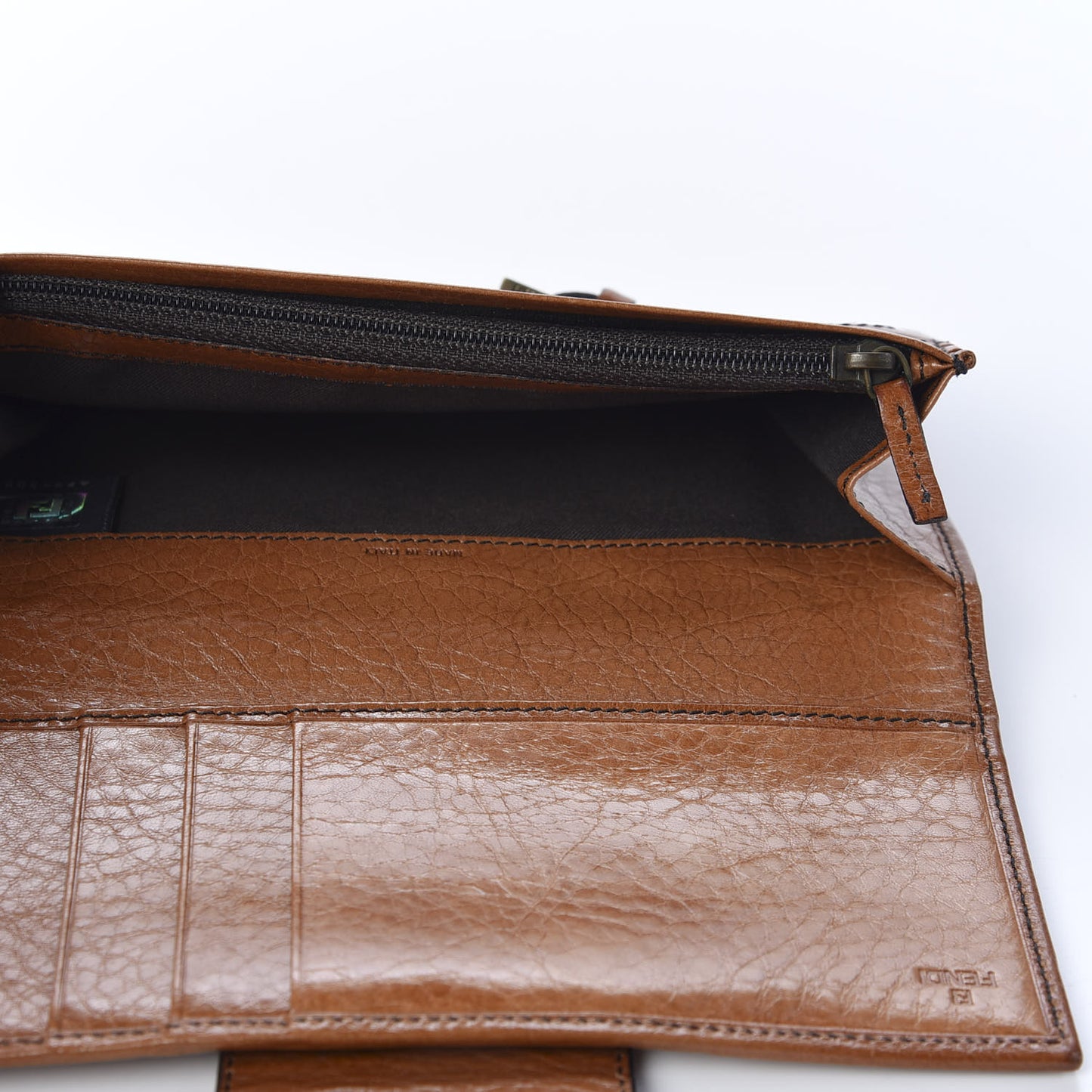 Zucca Continental Strap Wallet Tobacco