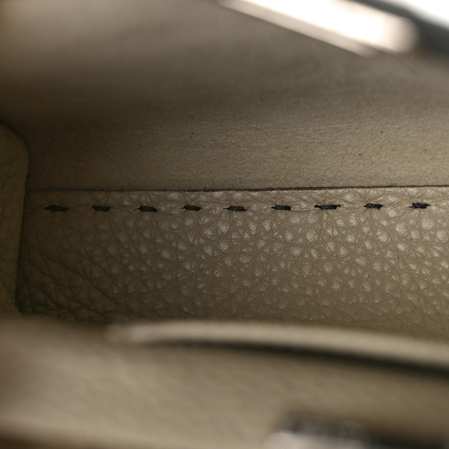 Cuoio Romano Selleria Bi-Color Mini Peekaboo Iconic Satchel Asfalto Latte