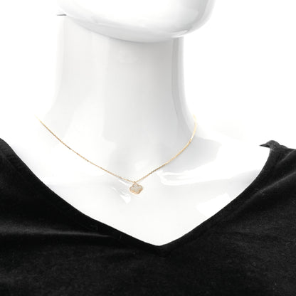 Van Cleef & Arpels 18K Yellow Gold Mother of Pearl Sweet Alhambra Pendant Necklace 2 of 7