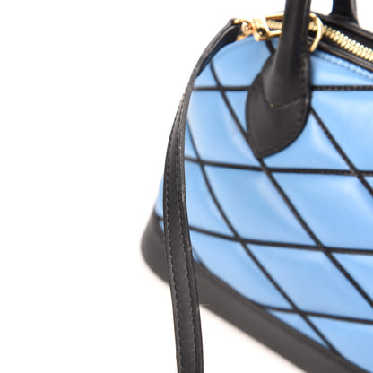 Louis Vuitton Lambskin Malletage Alma BB Bleuet 13 of 13