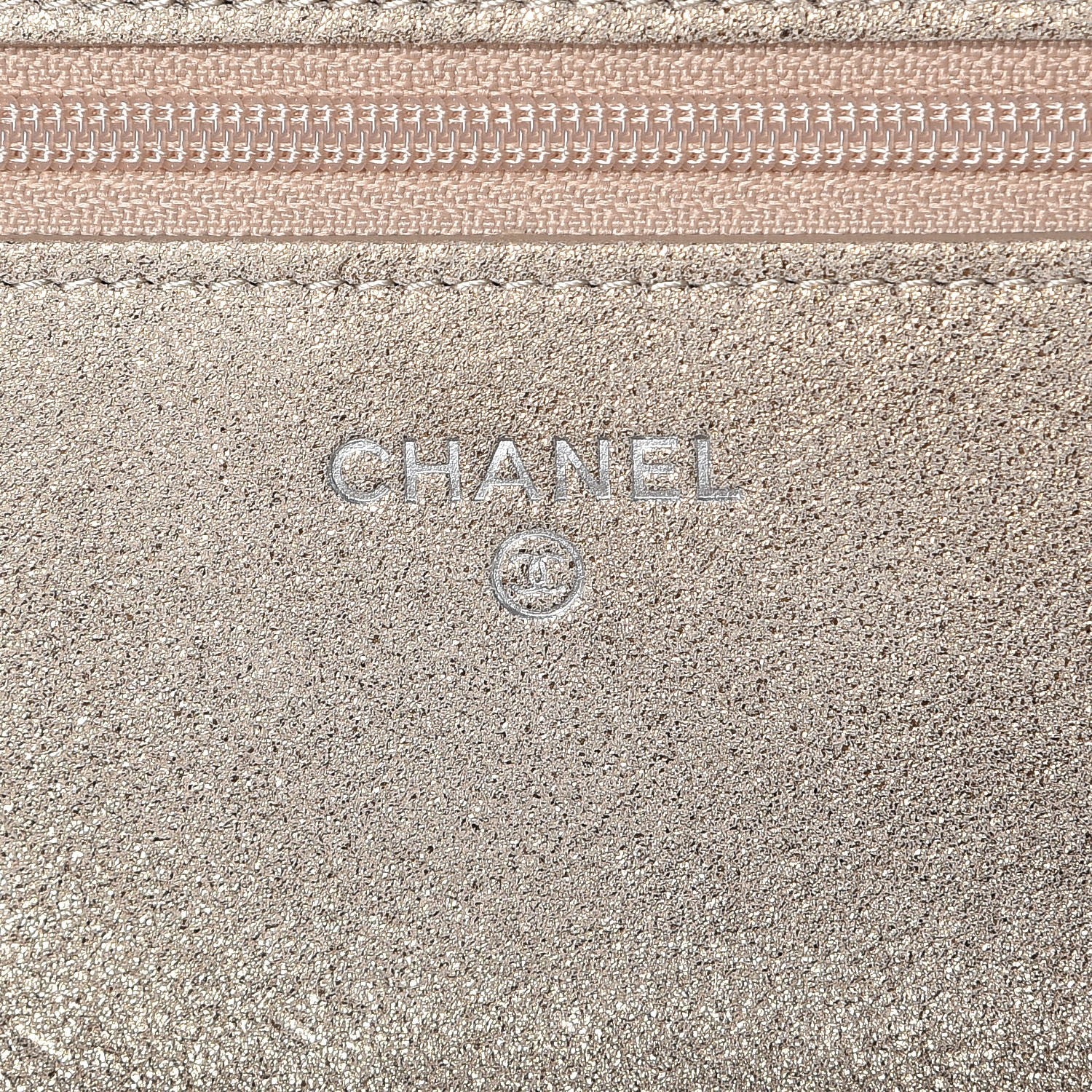 Chanel Iridescent Calfskin Quilted Wallet on Chain WOC Gold 7 of 10
