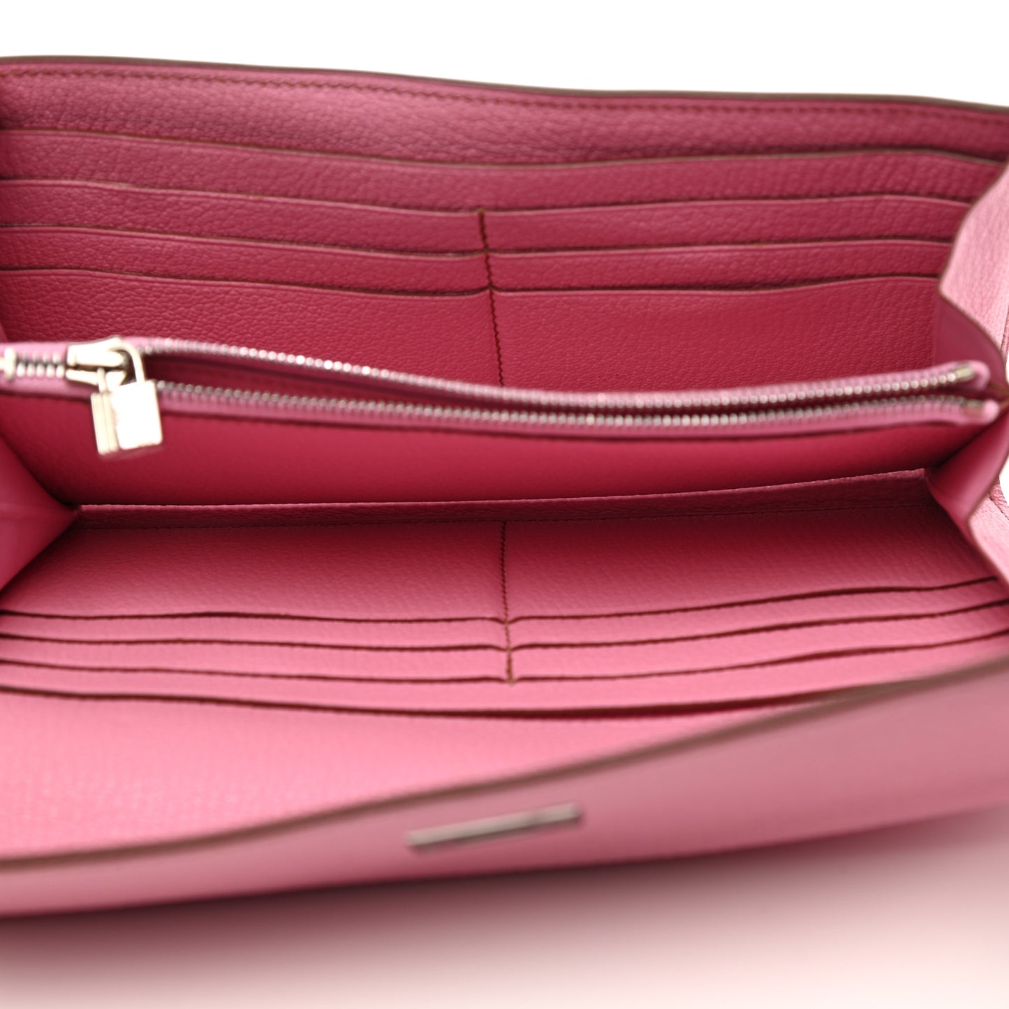 Chevre Mysore Kelly Longue Wallet 5P Pink