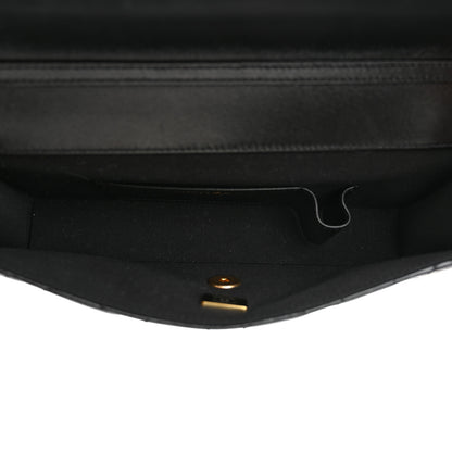 Chanel Shiny Lambskin Quilted Flap Clutch Bag Black 5 of 10
