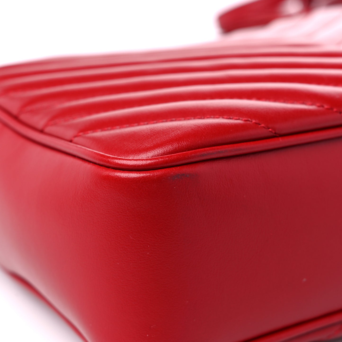 Calfskin Matelasse Monogram Lou Camera Bag Red