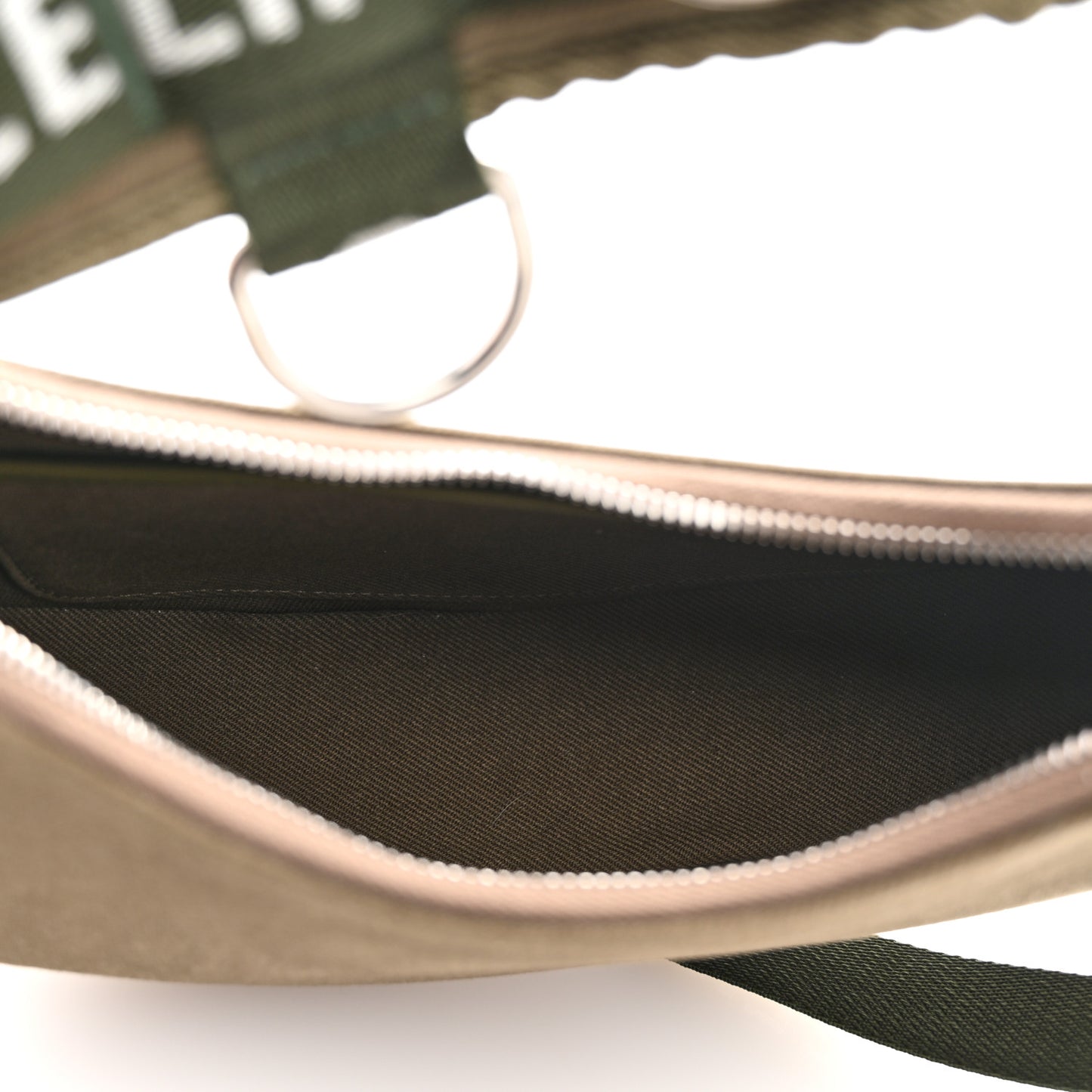 Cotton Gabardine Medium Ava Trekking Shoulder Bag Khaki