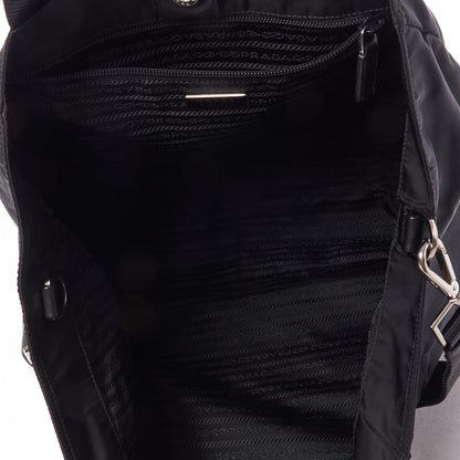 Prada Tessuto Nylon Shopping Tote Black 7 of 8