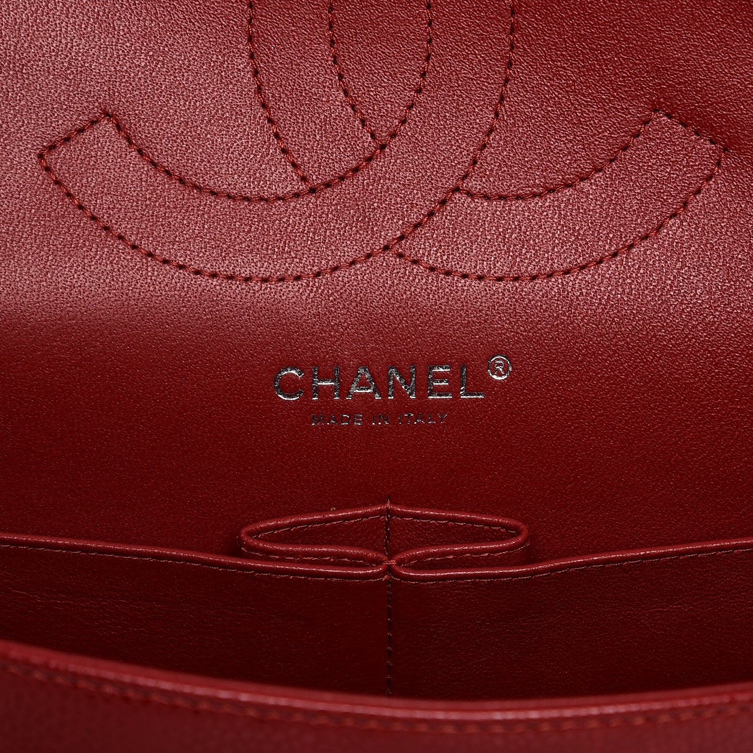 Chanel Caviar Quilted Jumbo Double Flap Red 6 of 11