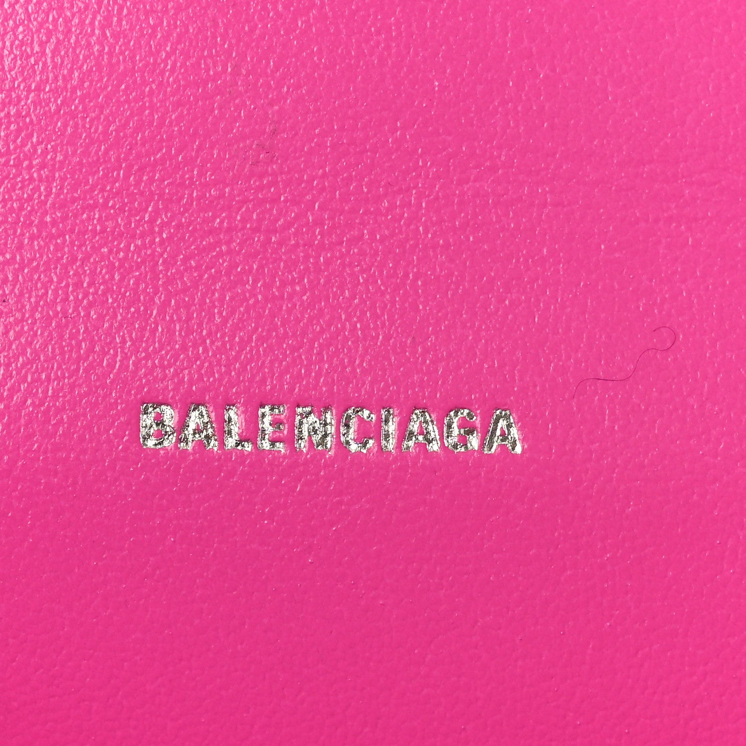 Balenciaga Satin Bow Embellished Hourglass Top Handle Bag XS Fuchsia 6 of 9